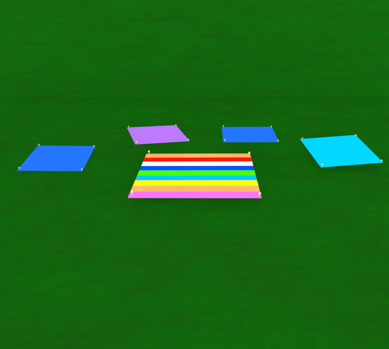 場所取りで広げるレジャーシートのイラスト 6 場所取りで広げるレジャーシートのイラスト