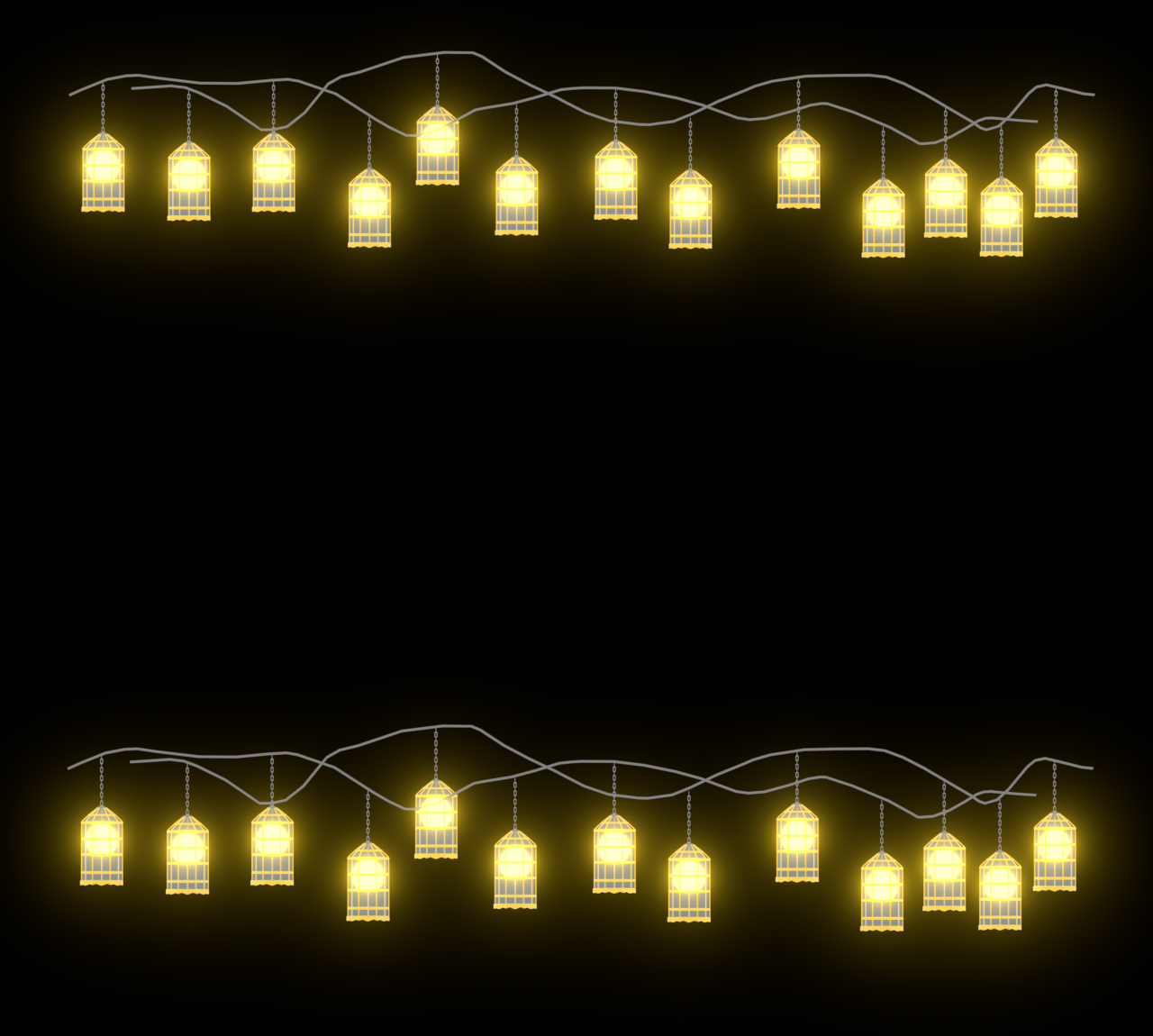 キラキラと輝くライトのイラスト