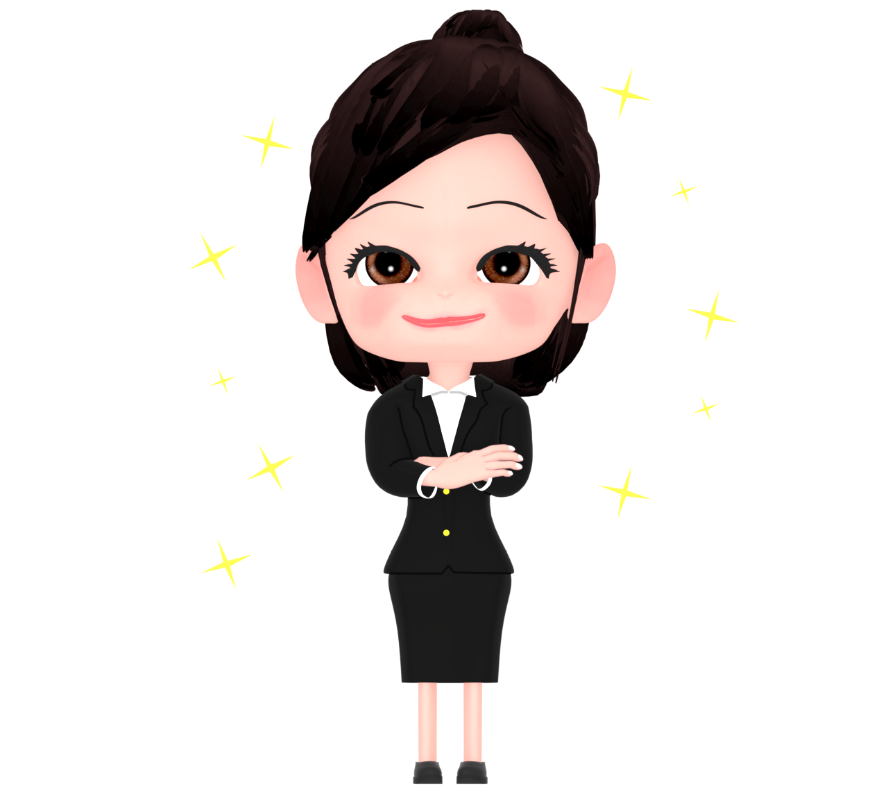 キラキラと輝くOLのイラスト 10 キラキラと輝くOLのイラスト