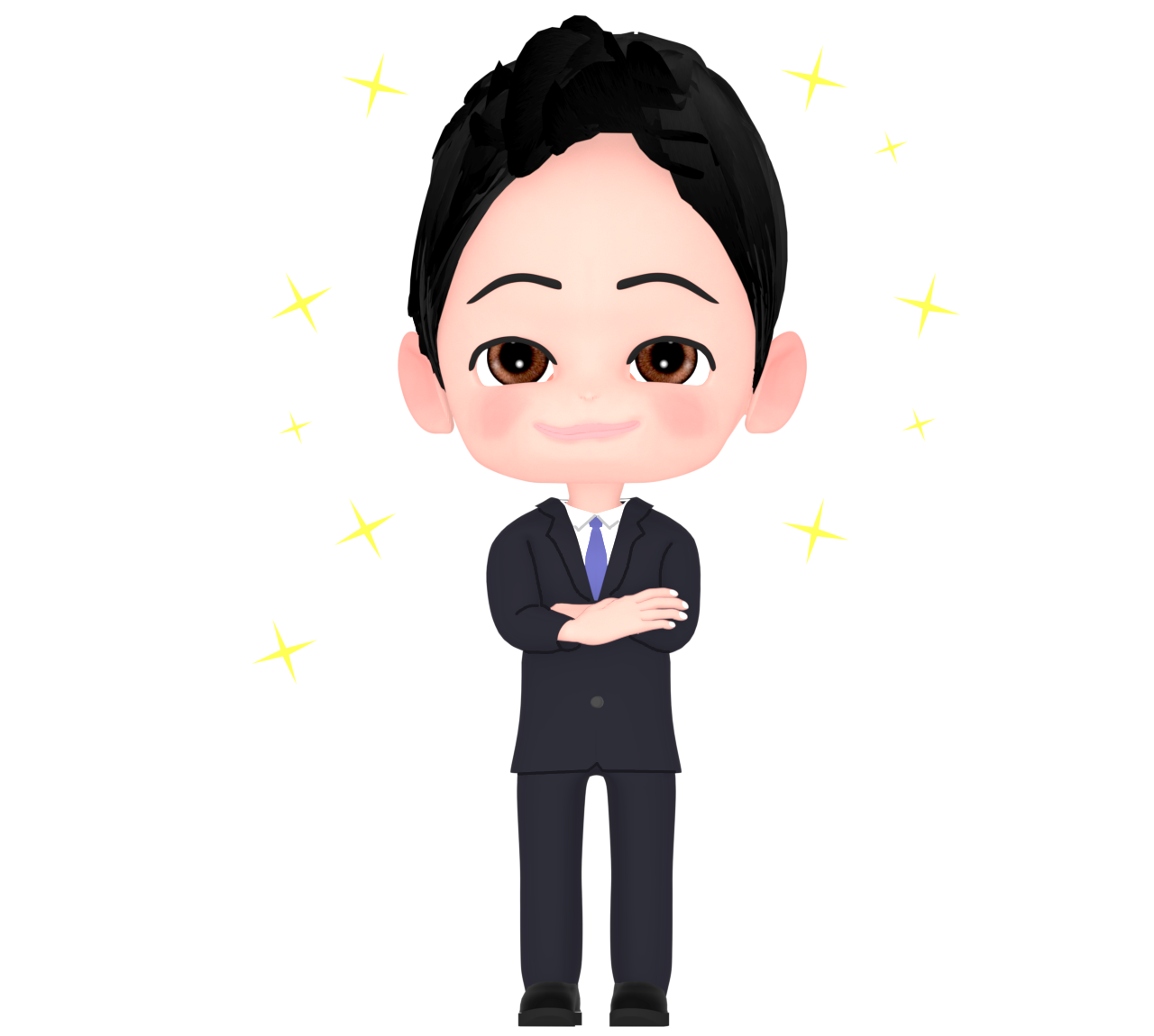 キラキラ輝くサラリーマンのイラスト 11 キラキラ輝くサラリーマンのイラスト