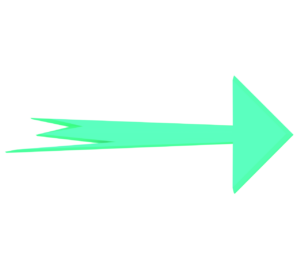 スピードのある矢印のイラスト