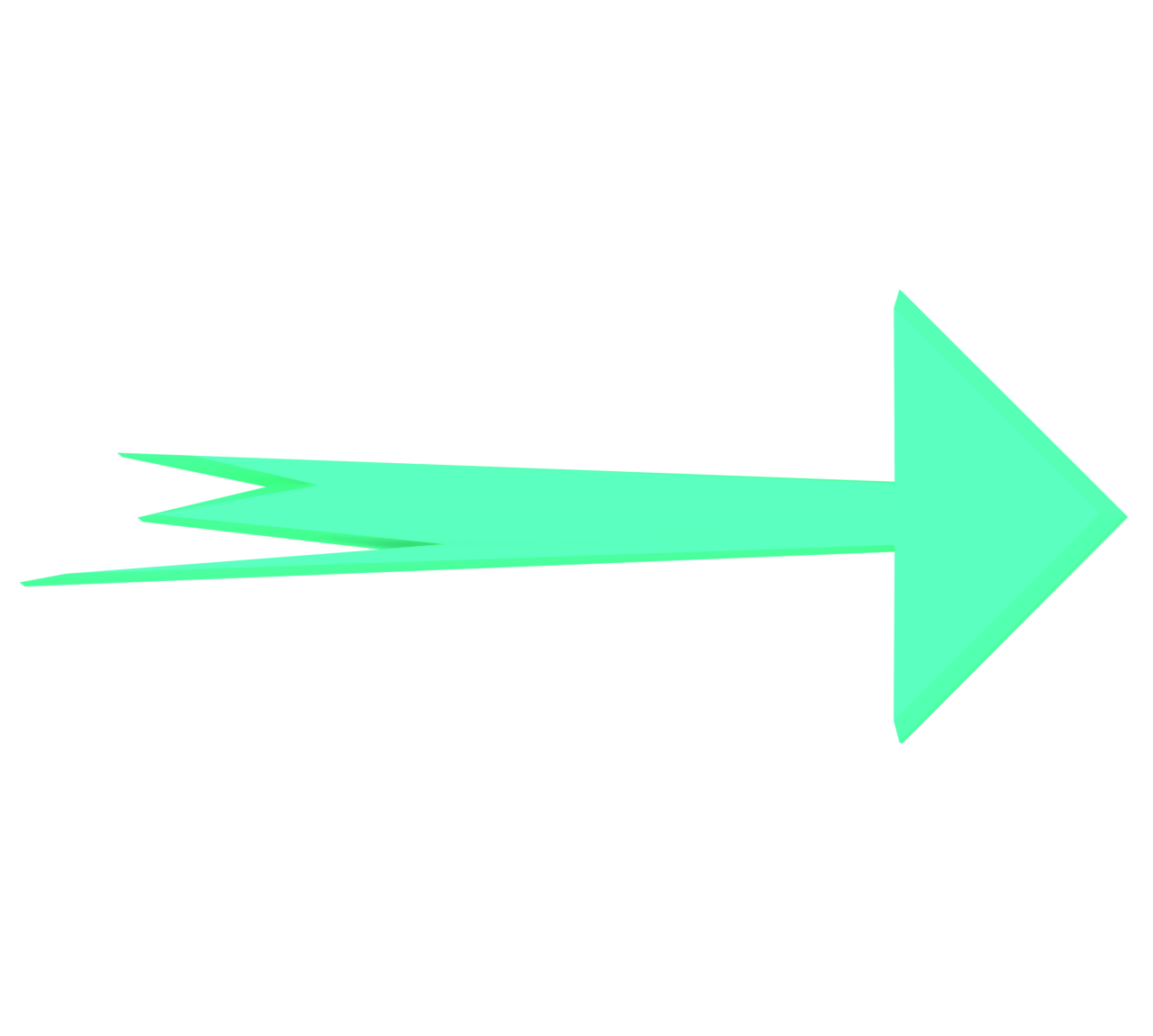 スピードのある矢印のイラスト