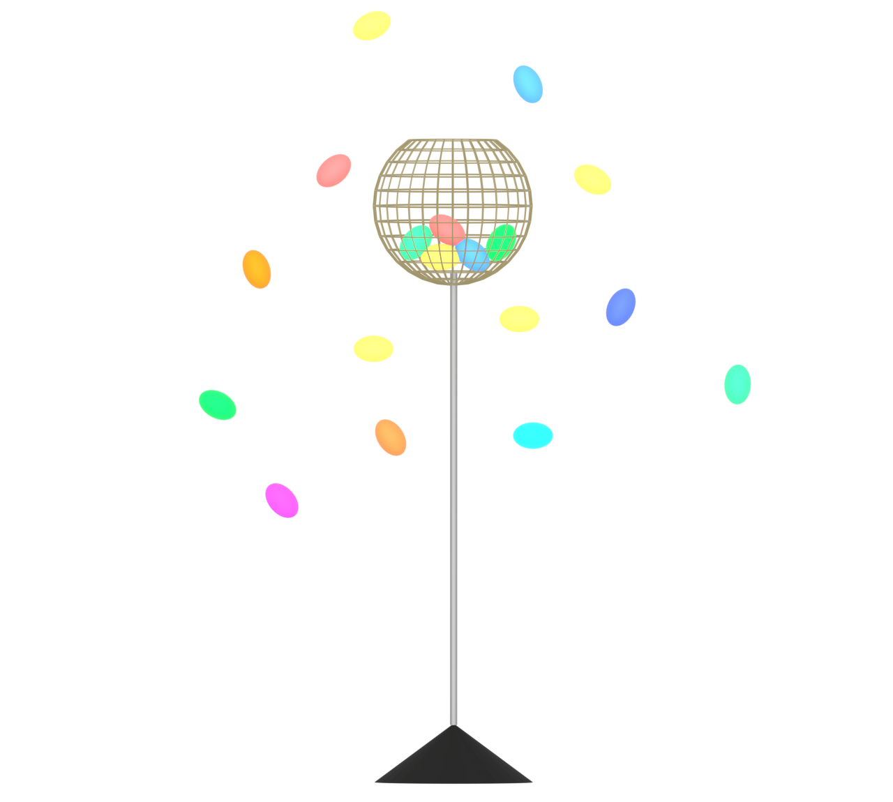 運動会の玉入れのイラスト