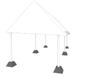 運動会テントのイラスト