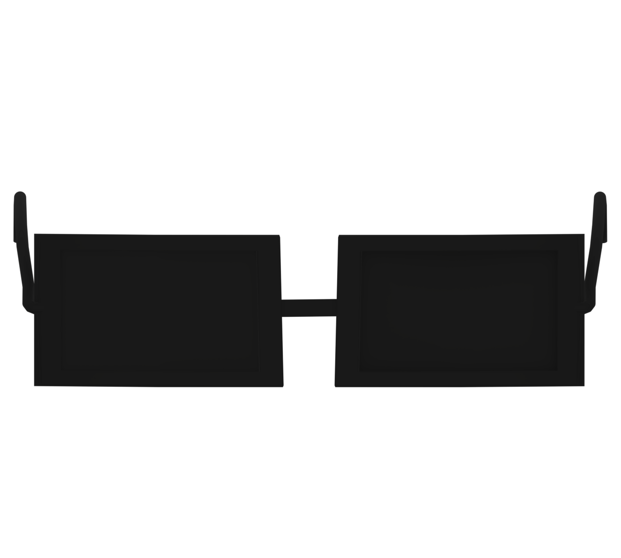 四角型のサングラスのイラスト