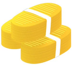 ３つ積まれた小判のイラスト