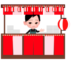 屋台のイラスト
