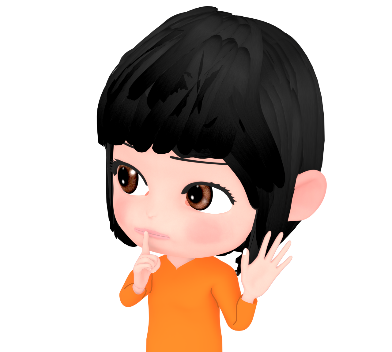 すぐに静かにするように伝える女性のイラスト