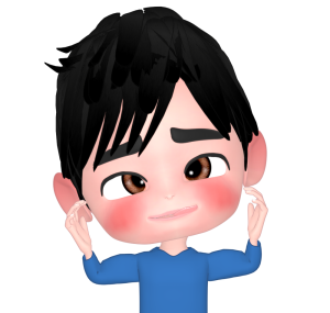 変顔をした男性のイラスト