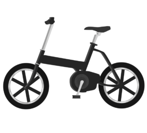 街乗り用の自転車のイラスト