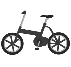街乗り用の自転車のイラスト