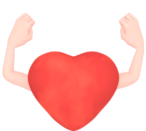 強い心臓のイラスト