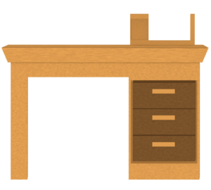 勉強机のイラスト