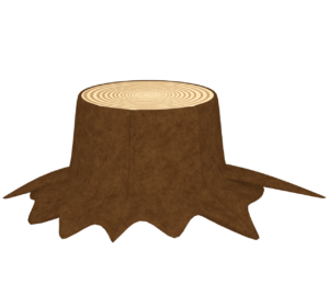 切り株のイラスト