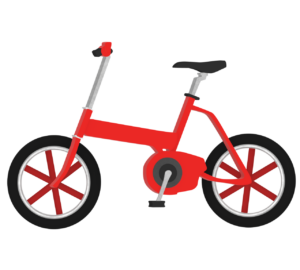おしゃれな街乗り自転車のイラスト