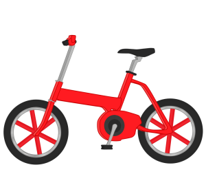 おしゃれな街乗り自転車のイラスト