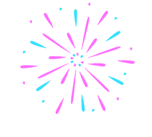 おしゃれな打ち上げ花火のイラスト