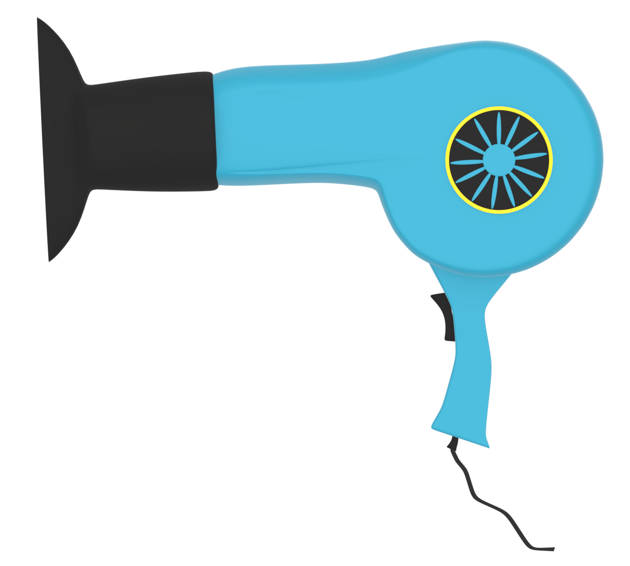 おしゃれなドライヤーのイラスト