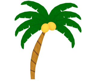 おしゃれなヤシの木のイラスト