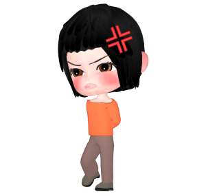 ドタキャンされて怒る女性のイラスト