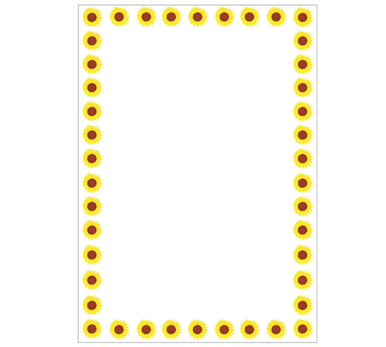 ひまわりのフレーム