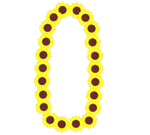 ひまわりのグリーティングカード