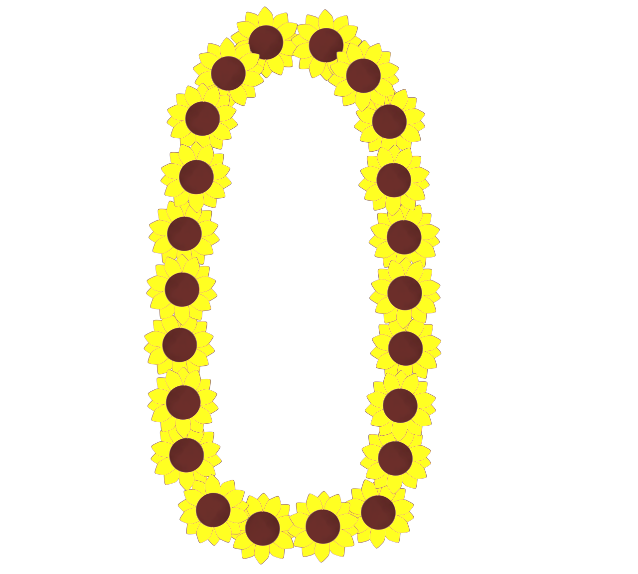 ひまわりのグリーティングカード