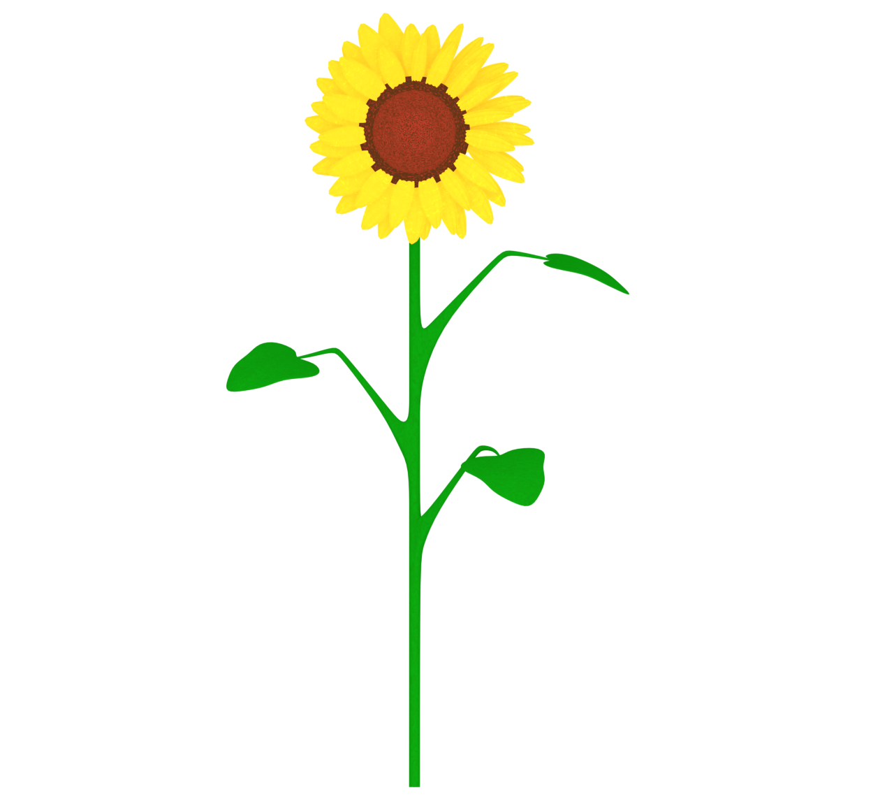 ひまわりのイラスト