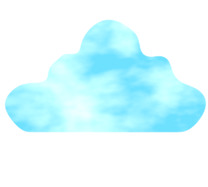 晴れの日の雲のイラスト