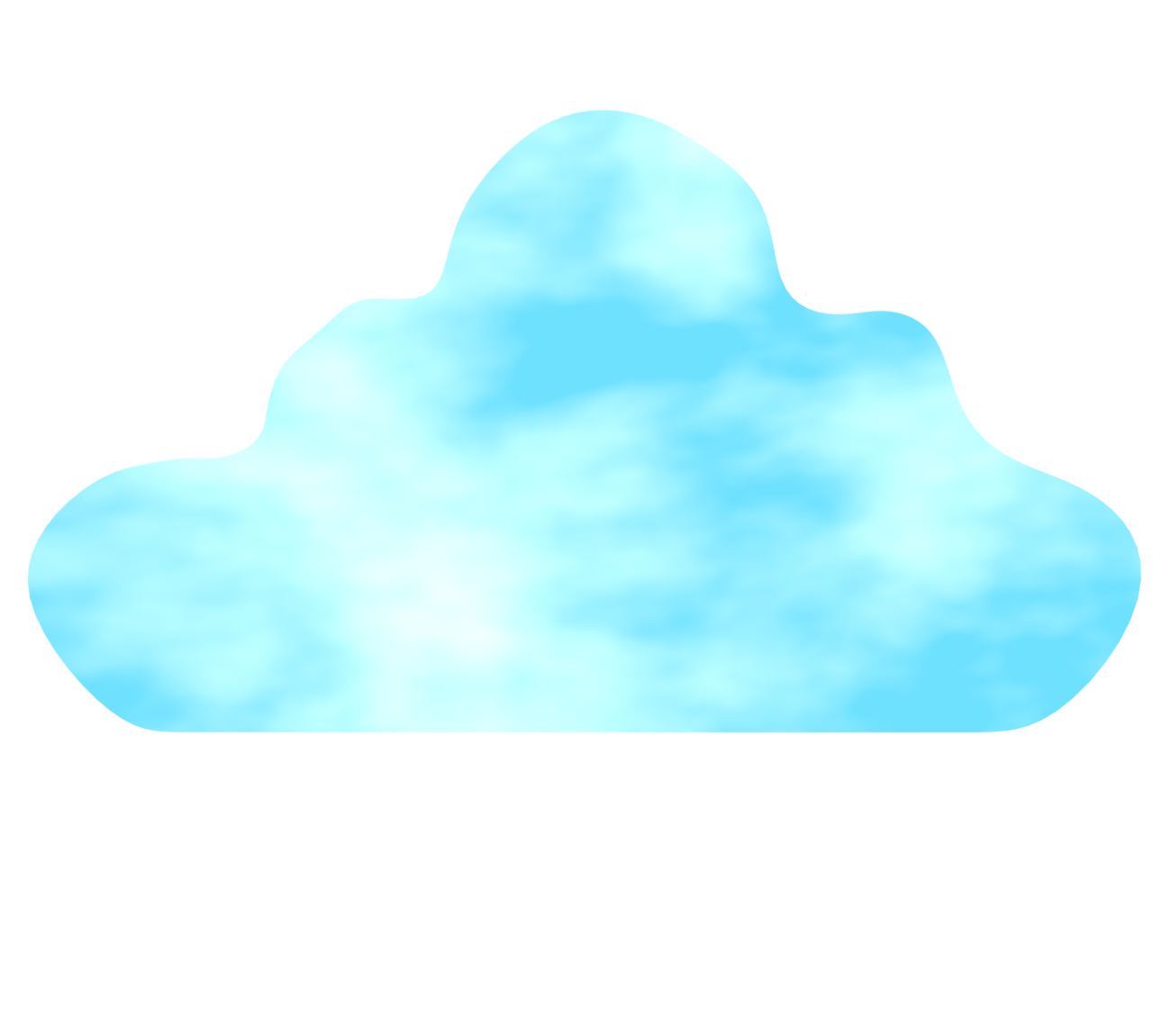 晴れの日の雲のイラスト