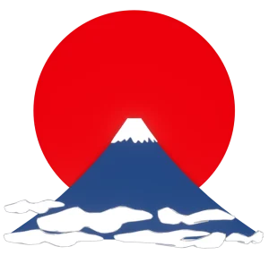 日の出のかっこいい富士山のイラスト（初日の出）