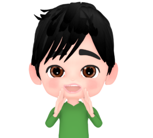 応援をする男性のイラスト