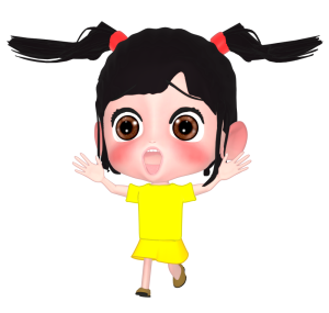 ビックリした女の子のイラスト