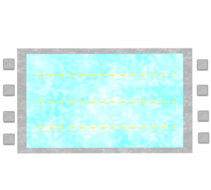 水泳プールのイラスト