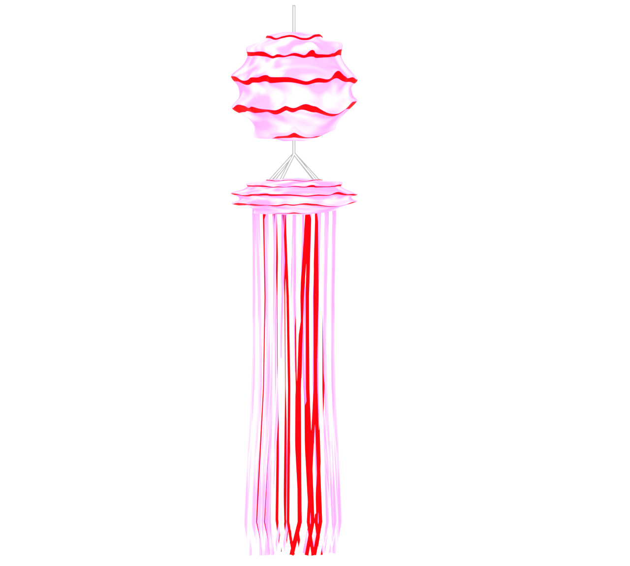 七夕飾り 吹き流しのイラスト