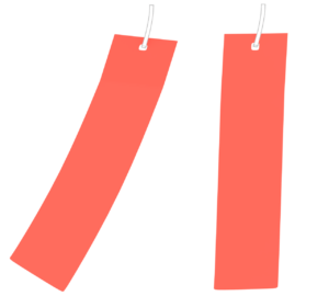 七夕飾りの短冊のイラスト
