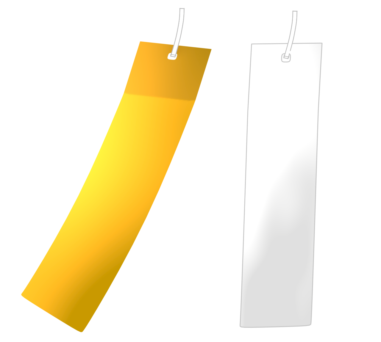 七夕に願いを込めて書く短冊のイラスト