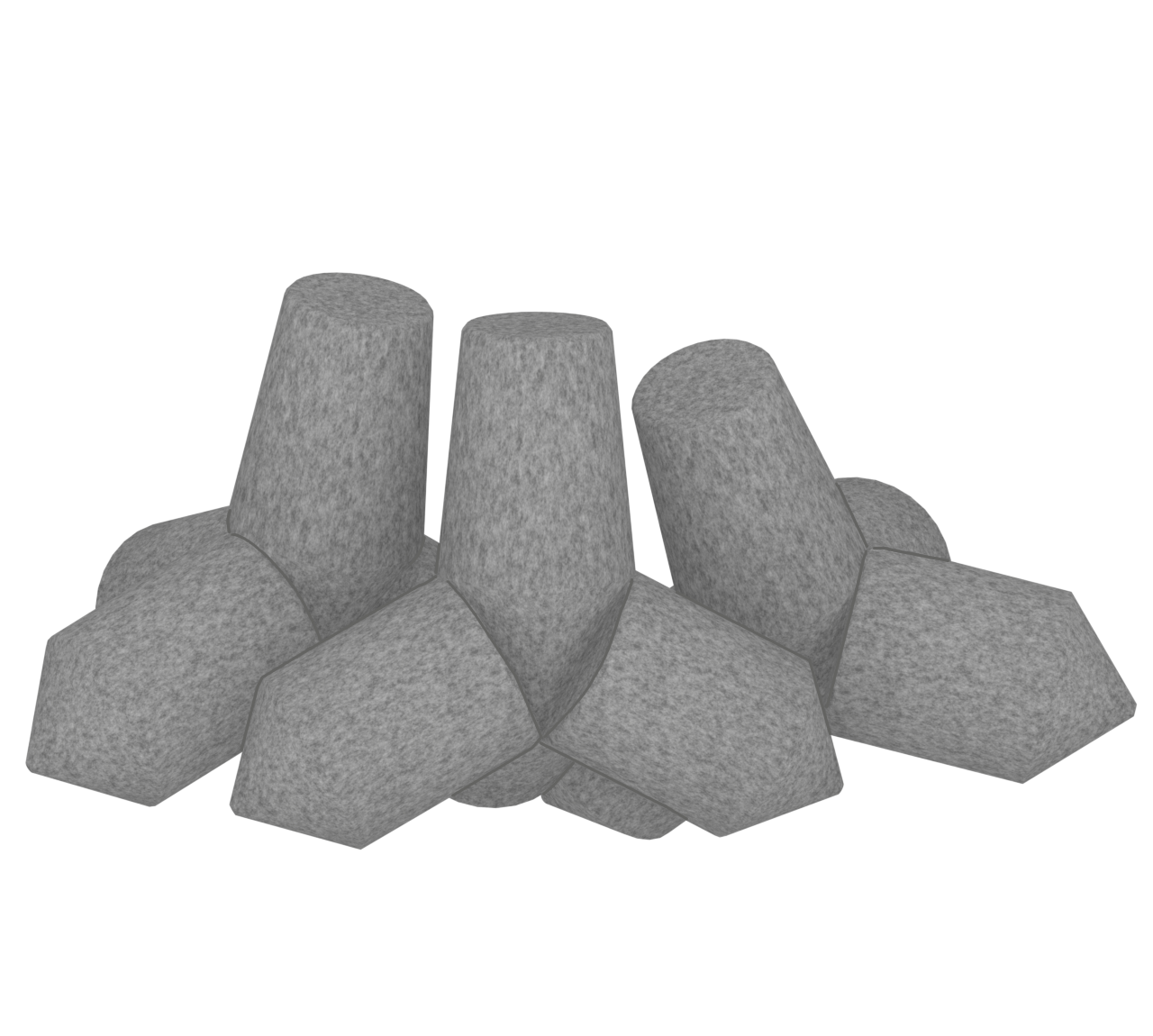 消波ブロックのイラスト