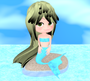 人魚姫のイラスト