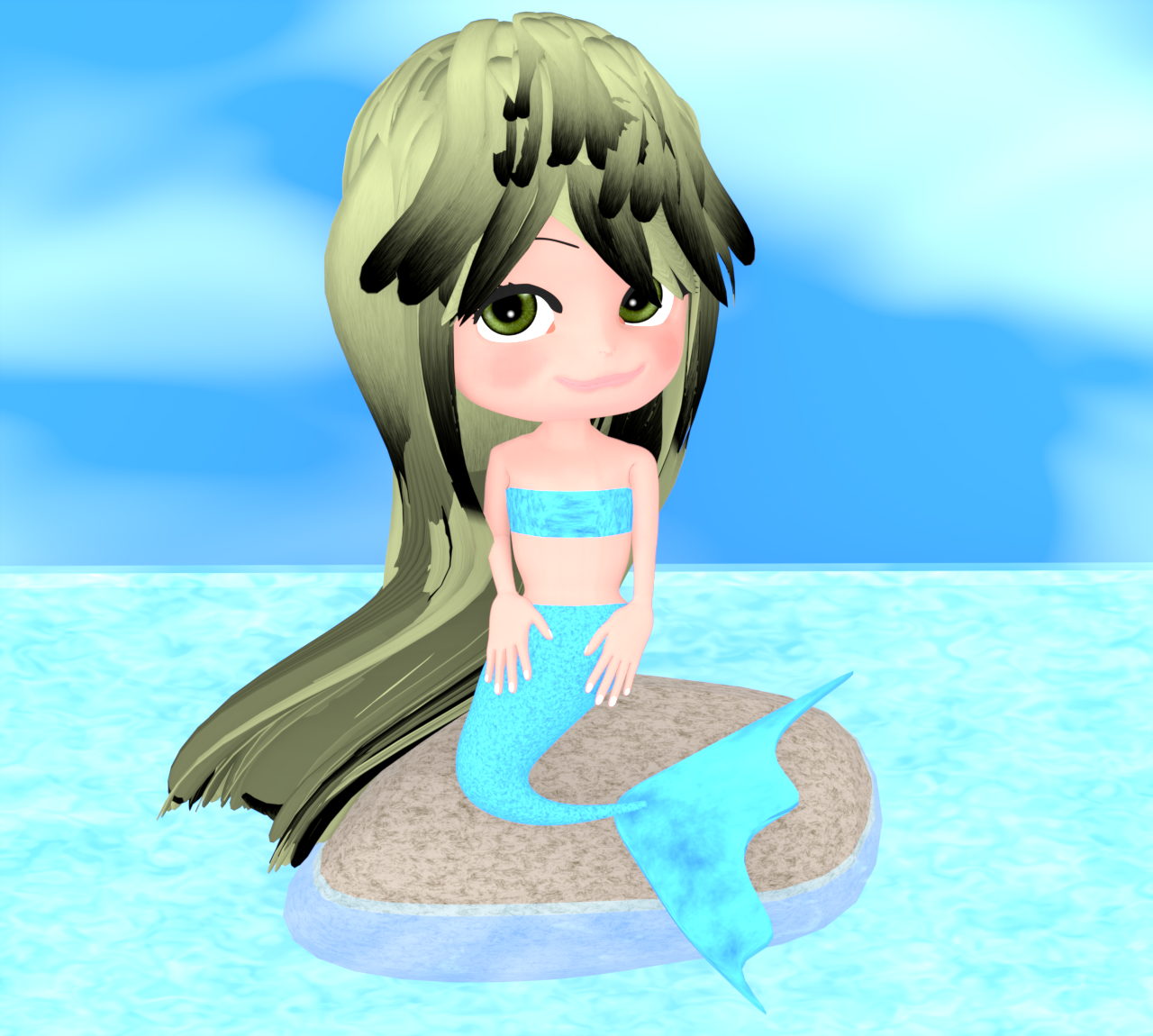 人魚姫のイラスト