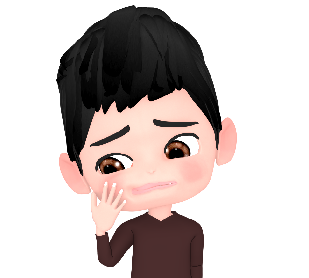 歯が痛い男性のイラスト