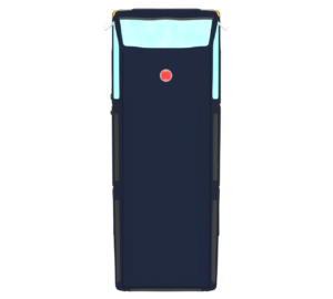 上から見る護送車のイラスト