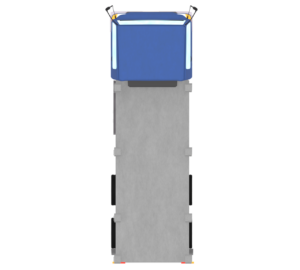 上から見る大型積載車のイラスト