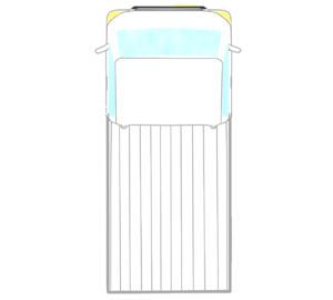 上から見る軽トラックのイラスト