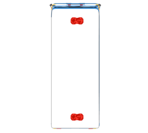 上から見る人員輸送車のイラスト