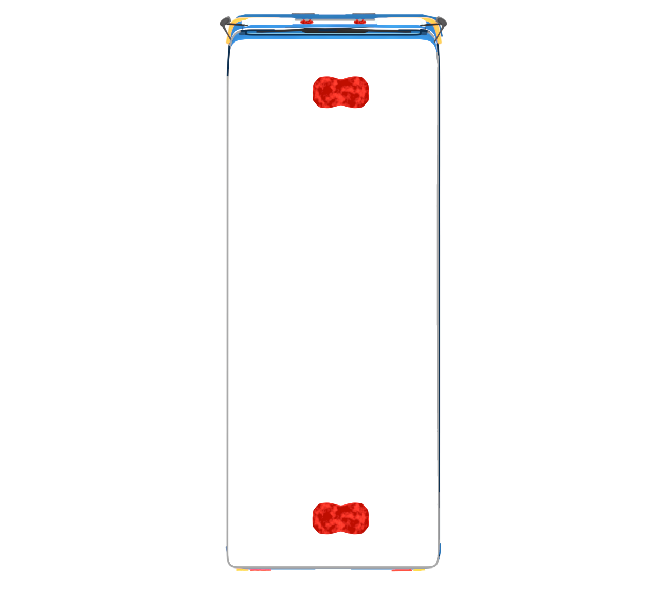 上から見る人員輸送車のイラスト