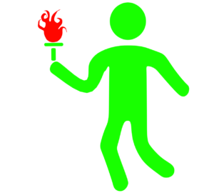 聖火ランナーのマーク