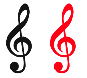 ト音記号のイラスト