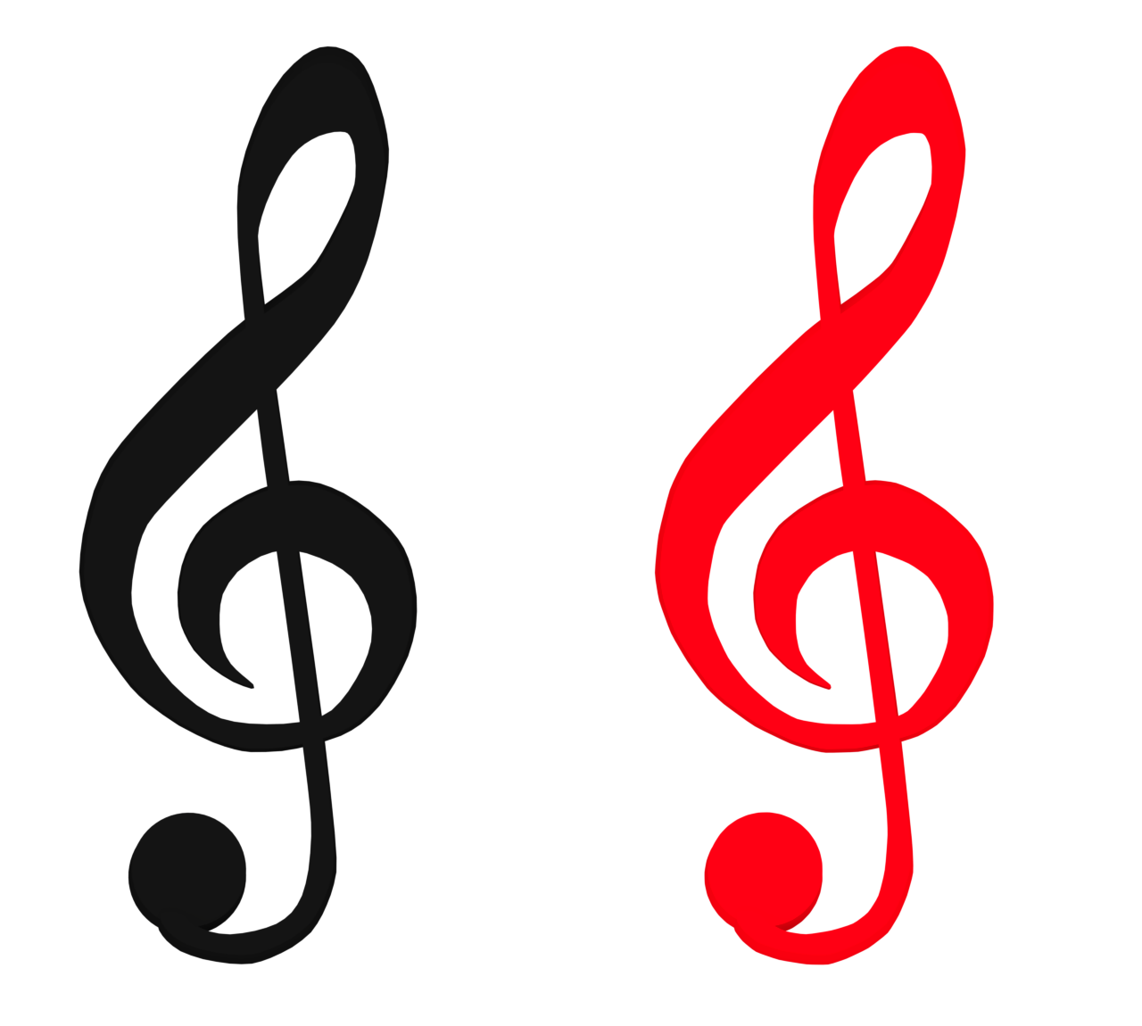 ト音記号のイラスト