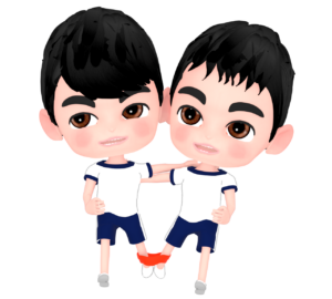 二人三脚のイラスト